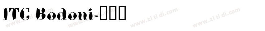 ITC Bodoni字体转换